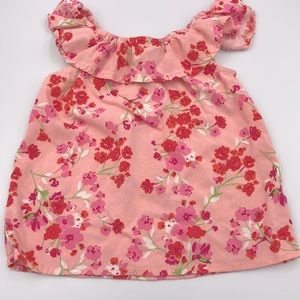 1/$5, 3/$12, 5/$15 Place Floral Pink Off-shoulder Summer Top Size Small 5/6